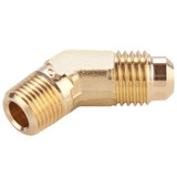 Flare to Pipe - 45 Forged Elbow - Brass 45 Flare Fittings